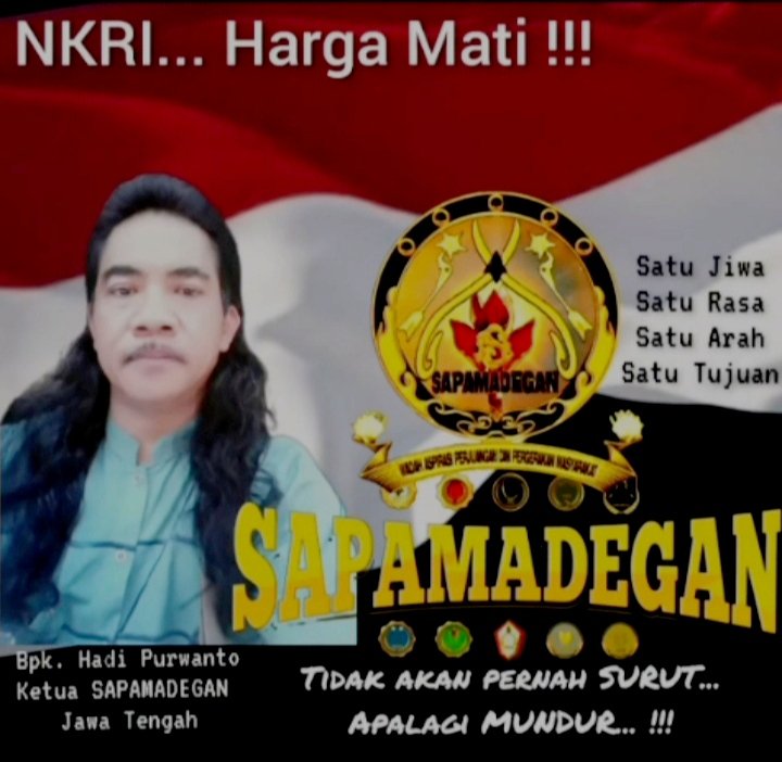 Hadi Purwanto diangkat Ketua SAPAMADEGAN Jawa Tengah